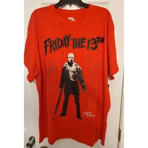 Friday The 13th Jason Voorhees Mens 3XL Red Short Sleeve T-Shirt NWT Halloween